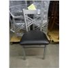 Image 1 : Metal w/Black Pad Chairs - 15 Times the Money