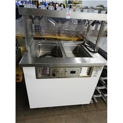 Color Point Dbl. Electric Steam Table w/Sneeze Guard