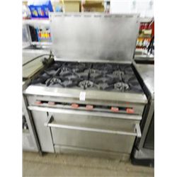 S/S Gas 6-Burner Range/Oven