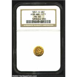 1851-O G$1 MS62 NGC. This is a typically well produced representative of the issue with only minimal