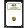 Image 1 : 1858-D G$1 MS61 NGC. Winter 10-L, the only known dies. Despite a limited original mintage of 3,477 p