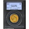 1813 $5 MS63 PCGS. B. 1-A, Miller-119, R.3. Among Robert Scot's Capped Head Left design, the 1813 is