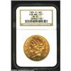 Image 1 : 1882-CC $20 MS61 NGC. Winter 2-B. With sharp striking definition and rich orange-gold color, this co