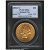 Image 1 : 1892-CC $20 MS61 PCGS. Winter 1-A, the only known dies. Solidly graded at the BU level, this lovely.