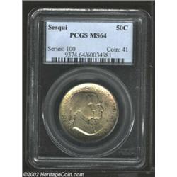 1926 50C Sesquicentennial MS64 PCGS. It appears as though most of the luster grazes that account for