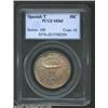 Image 1 : 1935 50C Spanish Trail MS65 PCGS. Deep yellow-green and mauve-gray patina. A needle-sharp Gem that h