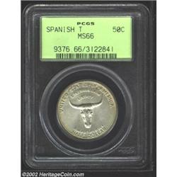 1935 50C Spanish Trail MS66 PCGS. There is an even endowment of medium intensity tan-gray patina on.