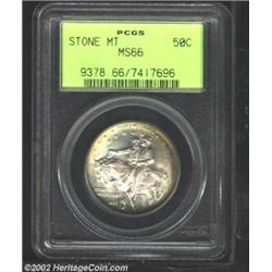 1925 50C Stone Mountain MS66 PCGS. Mostly untoned with a sharp strike and no mentionable marks. Impo