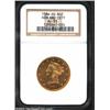 Image 1 : 1884-CC $10 AU53 NGC. Winter 1-A, the only known dies. Eagle production at the Carson City Mint fell