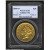 Image 1 : 1850-O $20 AU53 PCGS. Regular issue Double Eagle production commenced in 1850 at both the Philadelph