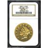 Image 1 : 1852-O $20 MS60 NGC. Despite its status as a common (relative to most other Liberty Double Eagles fr