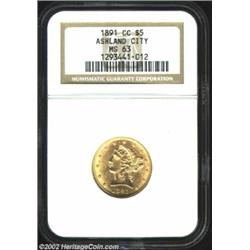 1891-CC $5 MS63 NGC. The 1891-CC is plentifully available in the lower grades of Mint State, and as.