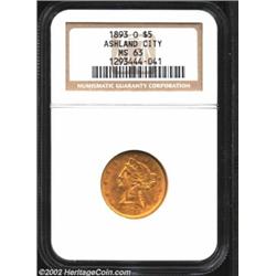 1893-O $5 MS63 NGC. The 1893-O is one of the more commonly encountered O-mint Half Eagles. However,.