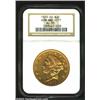 Image 1 : 1871-CC $20 AU55 NGC. Winter 1-A, the only known dies. Production of Double Eagles at the Carson Cit