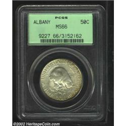 1936 50C Albany MS66 PCGS. Frosty and fully original overall. Important notice: We expect to be auct