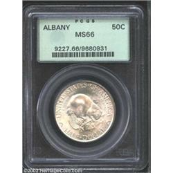 1936 50C Albany MS66 PCGS. A brilliant and lustrous Gem that has a bold strike and well preserved su