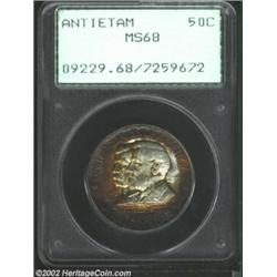 1937 50C Antietam MS68 PCGS. This coin was previously offered as lot 6163 in our January 1996 FUN Si