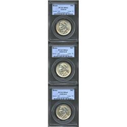 1935/34 50C Boone MS64 PCGS, fully brilliant and attractive for the grade; and a 1935/34-D Boone MS6