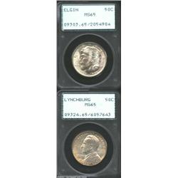 1936 50C Elgin MS65 PCGS, frosty, lustrous, attractive surfaces, well struck and visually appealing;