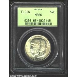 1936 50C Elgin MS66 PCGS. Both sides are awash in scintillating mint frost that highlights the appre