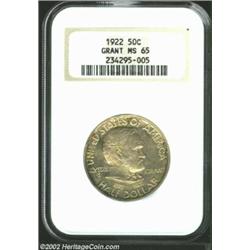 1922 50C Grant MS65 NGC. Few Gems boast so few luster grazes and such subtle, attractive luster.From