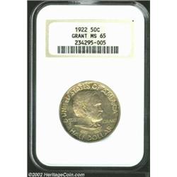 1922 50C Grant MS65 NGC. Few Gems boast so few luster grazes and such subtle, attractive luster.From