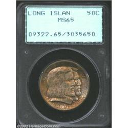 1936 50C Long Island MS65 PCGS. Sharply struck and well preserved, this Gem is lustrous, with virtua