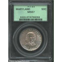 1934 50C Maryland MS67 PCGS. There is no doubt in our minds that this Superb Gem quality Half is com