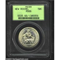 1938 50C New Rochelle MS66 PCGS. Lustrous, sharp, and virtually without contact marks. Important not