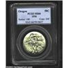 Image 1 : 1936 50C Oregon MS66 PCGS. Bright and untoned with a single tiny contact mark on the sun on the reve