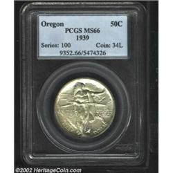 1939 50C Oregon MS66 PCGS. A thick coating of original silver-gray patina blankets each side. Import