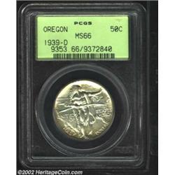 1939-D 50C Oregon MS66 PCGS. This was the last year and lowest mintage of all the Oregon Trail coins