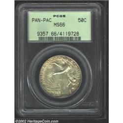 1915-S 50C Panama-Pacific MS66 PCGS. This is an issue that is difficult to locate in grades above th