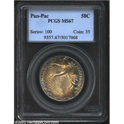 1915-S 50C Panama-Pacific MS67 PCGS. As most of our sales show, the 1915-S, although a conditionally