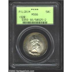 1920 50C Pilgrim MS66 PCGS. Variegated toning along the obverse rim. Important notice: We expect to.