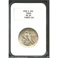 1938-S 50C Texas MS65 NGC. Lustrous with just a touch of pink toning. The only mark worthy of note i