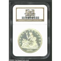 1873 T$1 Trade Dollar, Judd-1315, Pollock-1458, R.4, PR64 Cameo NGC. A second and even finer example