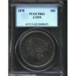 1878 S$1 Dollar, Judd-1554, Pollock-1733, 1737, 1741, R.6-7, PR62 PCGS. The obverse design by Willia