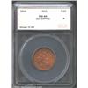 1854 1/2 C Half Cent MS64 Red Old Dipping SEGS. (MS63 Red and Brown, Questionable Color) The surface
