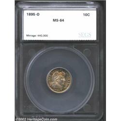 1895-O 10C Dime MS64 SEGS. (MS63) The 1895-O has a limited mintage for the series of only 440,000 pi