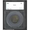 1861 25C Quarter PR64 SEGS (PR63 Questionable Toning). The golden-brown, electric-blue, and violet p