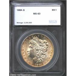 1884-S S$1 Silver Dollar MS63 SEGS. (MS62 Questionable Toning) It is clear, from both experience and