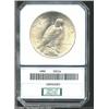 Image 2 : 1935 S$1 Dollar MS64 95% White PCI (MS63 Cleaned). Wispy tan-gold patina. A sharply struck and lustr