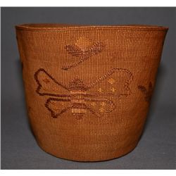TLINGIT BASKETRY CYLINDER