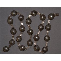 MEXICAN SILVER CONCHO BELT
