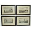 Image 1 : Four C18th monochrome engravings - VIEWS OF LONDON - with titles in English &...