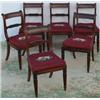 Image 1 : Good set of six early C19th Regency period rosewood dining chairs with carved...