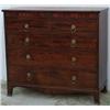 Image 1 : Early C19th Regency period mahogany chest of 2 short & 3 long graduated...