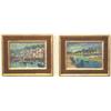 Image 1 : John Ambrose, b. 1931 - CORNISH HARBOUR SCENES - a pair, oils on board, each 12...