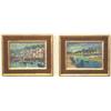 Image 1 : John Ambrose, b. 1931 - CORNISH HARBOUR SCENES - a pair, oils on board, each 12...